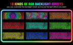 65% Wired Gaming Mechanical Keyboard and Mouse Combo,Mini 68 Keys,RGB Backlight, Lightweight RGB Honeycomb Optical Mouse