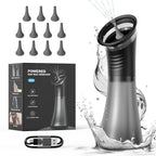 Electric Ear Wax Removal System Water Powered Ear Cleaning Tool with Irrigation Flusher 3 Pressure Settings Safe & Effective