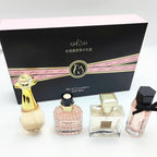 Luxury Brand Perfume Women Eau De Parfum Femme Gift Box 4Pcs Set 100ml Perfumes De Mujer Fresh Natural Floral Fruity Scent Spray