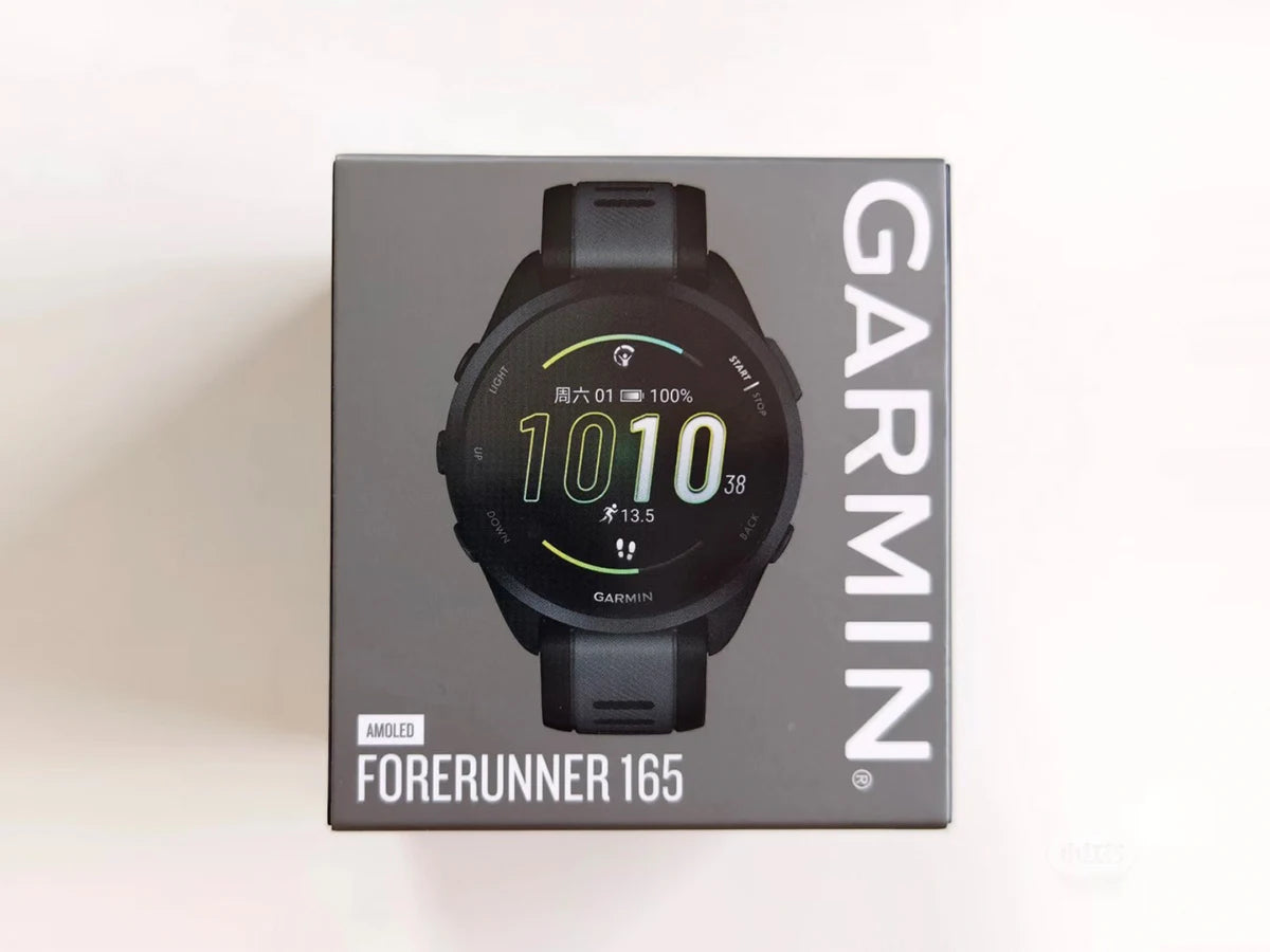 Garmin Forerunner 165 Smartwatch 1.2inches Colorful AMOLED Display GPS Metrics and Recovery Insights Monitoring Fitness Tracker