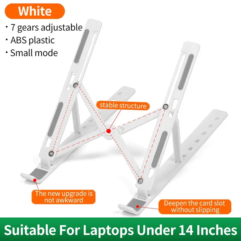 Foldable Laptop Stand Portable Adjustable Notebook Bracket Computer Monitor Holder For Macbook Air iPad Tablets Base Accessories