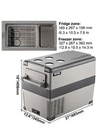 VEVOR 15L-55L portable small refrigerator car refrigerator car truck mini cooler, suitable for driving, traveling, and home use