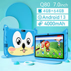 New 7 Inch 5G WiFi Kids' tablets Quad Core 4GB RAM 64GB ROM Dual Cameras Android 13.0 Learning Education Tablet PC 4000mAh