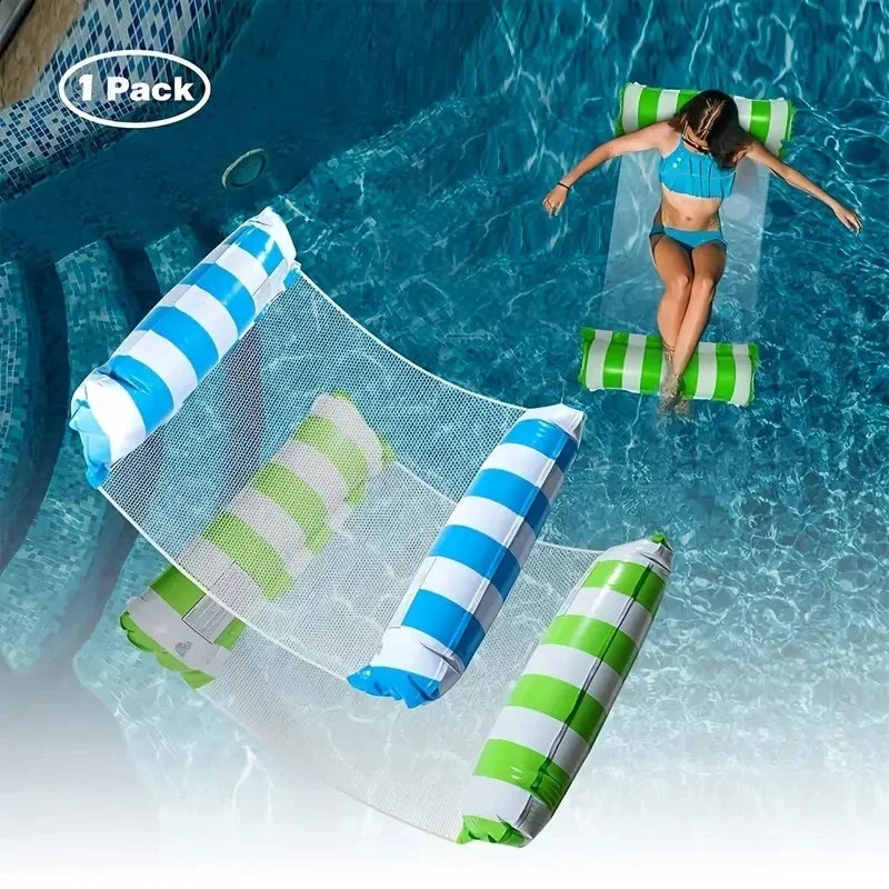 1PC Inflatable Float Hammock floaties for adults Perfect for Poolside Lounging This Summer Water Play Accessories Water Sports