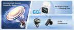 Auriculares Traductor DeIdioma 2026 HTC NE20 Translator Earbuds 6in1 iOs Android 60H Playtime Business Travel Meeting LCD Touch