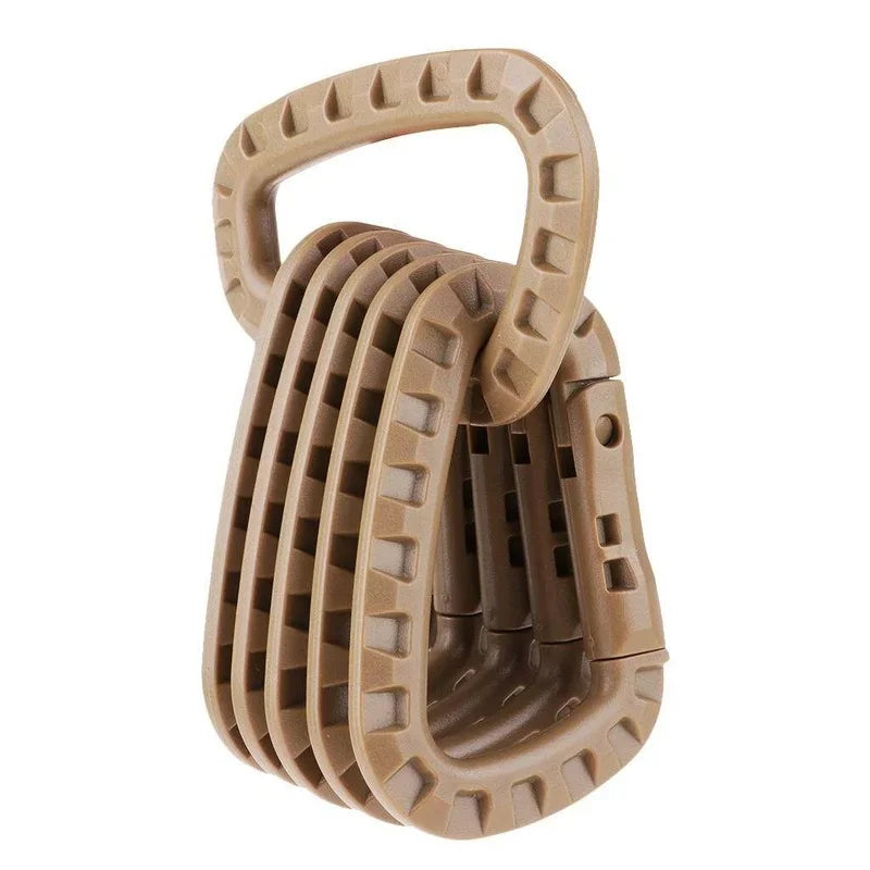 Tactical Carabiner Carabina Karabiner Clip Plastic Cadet Hiking Camping