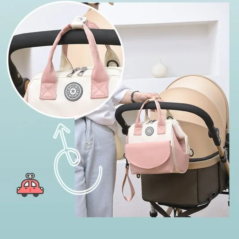 Waterproof Diaper Bag Large Capacity Mommy Travel Bag Multifunctional Maternity Mother Baby Stroller Bags Organizer Mummy Bag