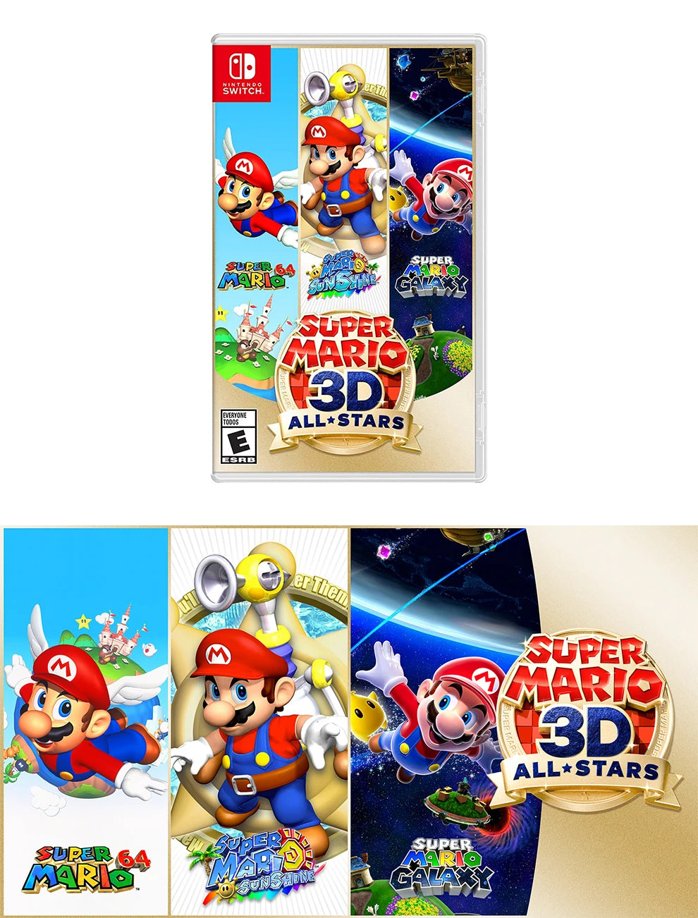 Nintendo Switch Game - Super Mario 3D All Stars Collection - 100% Official Physical Game Card RPG Genre for Switch OLED Lite