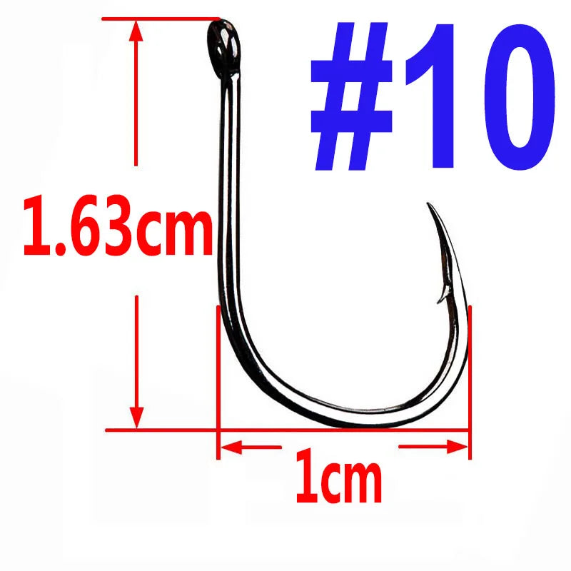 100/50/25 pcs Iseama Carp Fishing Hook Offset Circle Hook Single Fly Fishing Jig Hook Barbed sea Fishhook Tackle Accessories