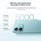 Global firmware  Xiaomi Redmi Note 13 5G Smartphone 128GB 256GB ROM Dimensity 6080 6.67'' AMOLED Screen 5000mAh 33W used phone