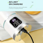 Portable Electric Juicer USB Charging Mini Wireless Juicer Bottle 450ml Cup Fruit Mixer Handheld Blender for Home Travel Office