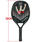 Camewin 3K Beach Tennis Racket Full Carbon Fiber Rough Surface Outdoor Sports Racket For Men Women Adult Tennis Racket The New