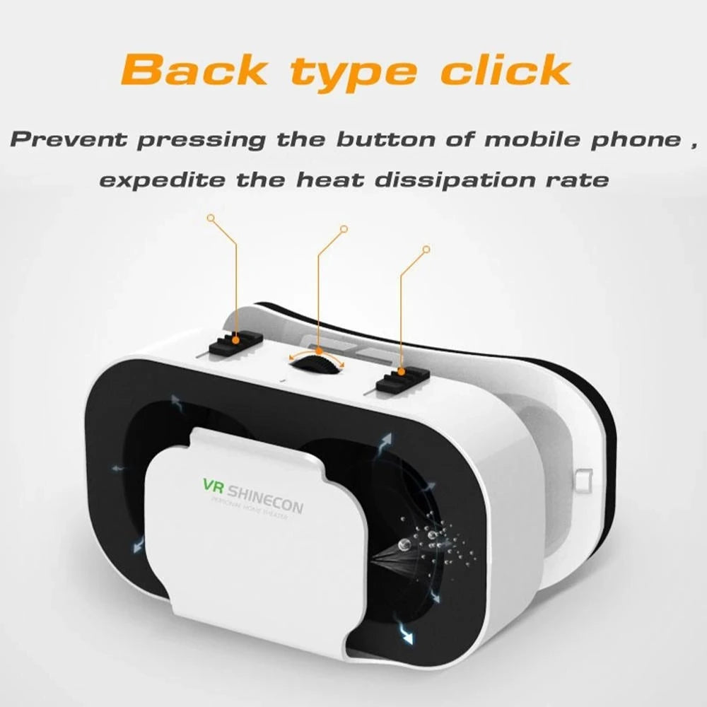 Shinecon 3D VR Glasses Virtual Reality Viar Goggles Headset Devices Smart Helmet Lenses For Cell Phone Mobile Smartphones Viewer Secondary image