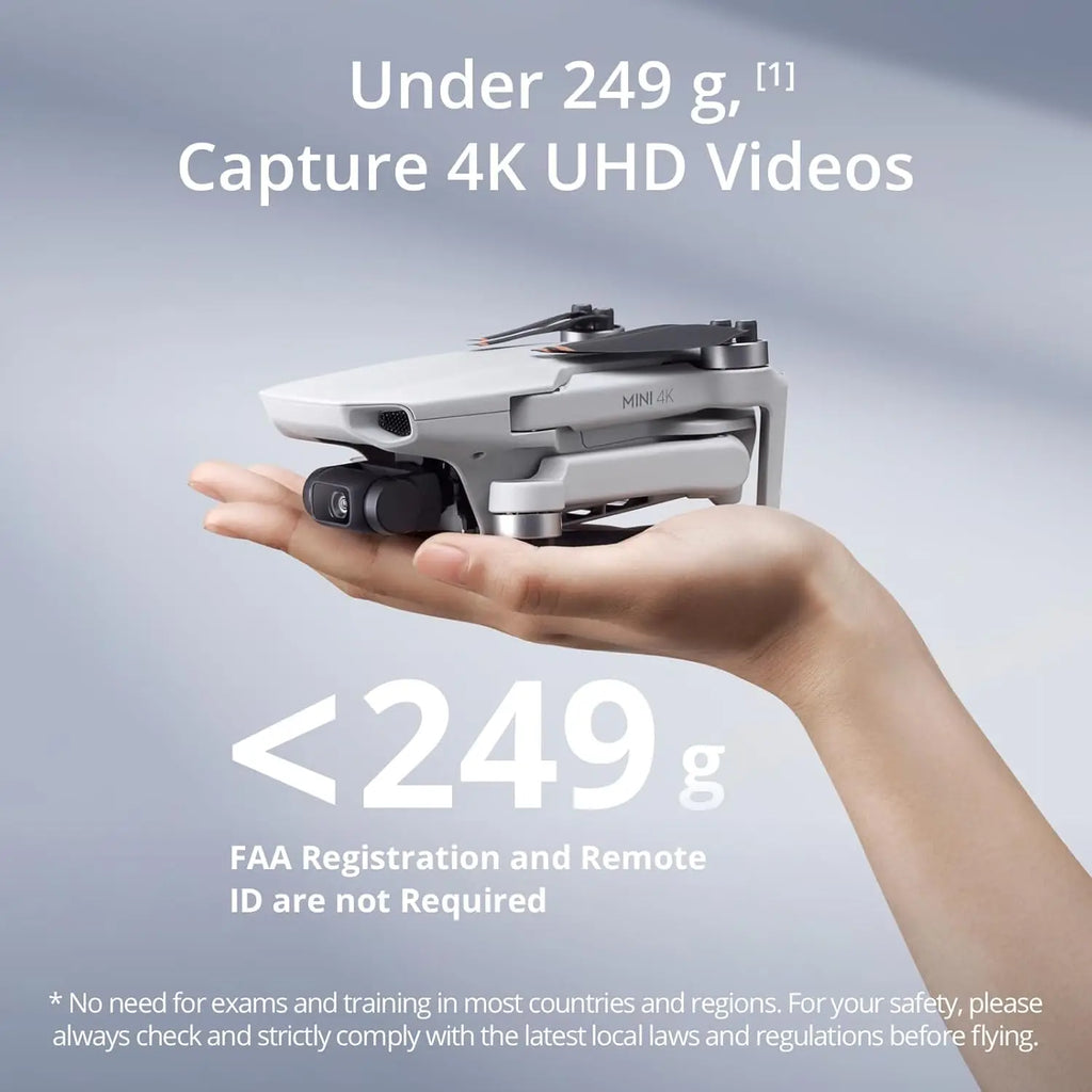 DJI Mini 4K Drone Camera 249g 3-Axis Gimbal Stabilization 10km Video Transmission Auto Return Resistance Long Battery Original C0