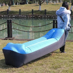 Outdoor Portable Inflatable Sofa Beach Lazy Air Sofa Folding Sleeping Bag Oxford Cloth Camping Furniture 190x70cm