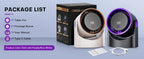 100 Level Bladeless Fan Portable Small Usb Charge Silent Desktop Digital Display High-speed Circulating Cooling Fan