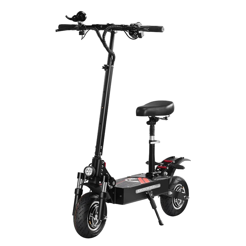 BOYUEDA Q7PRO Electric Scooter 3200W Dual Motor 52V19AH Foldable 10 Inch Tire 70KM/H Max Speed 70KM Mileage with Seat