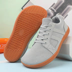FANCYLEE Classic Women's GAT Barefoot Sneakers Retro Suede Minimalist Walking Shoes Wide Fit Zero Drop Casual Shoes Size 36-41