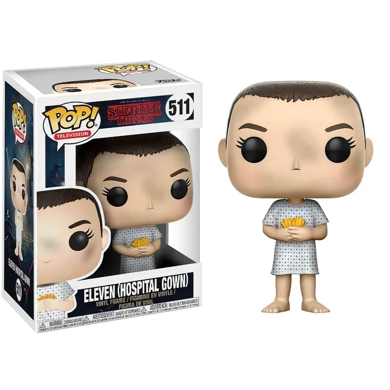 NEW!!! FUNKO POP Stranger Series #1462 Eddie #1250 Dustin Steve Robin Eleven Vinyl Action Figure Collection Models for Gifts