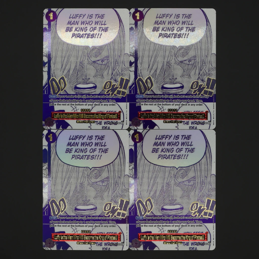One Piece TCG OPCG English Manga Event Card Set Gear 2 DDM GGG Ground Death Frighten Me OP09 OP10 OP11 OP12 OP14 Gold Stamping