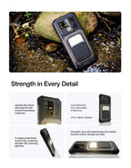 AGM G3 5G Rugged Phone 24GB(12+12) 512GB Wireless Charging 10000mAh Phone 6.72" 120Hz Dimensity 7300 Android15 Camping light