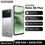 Global Version DOOGEE Note56 Plus Android 16 Smartphone 48GB+256GB 6150mAh Large Battery 6.56'' 90Hz Display 50MP Camera NFC