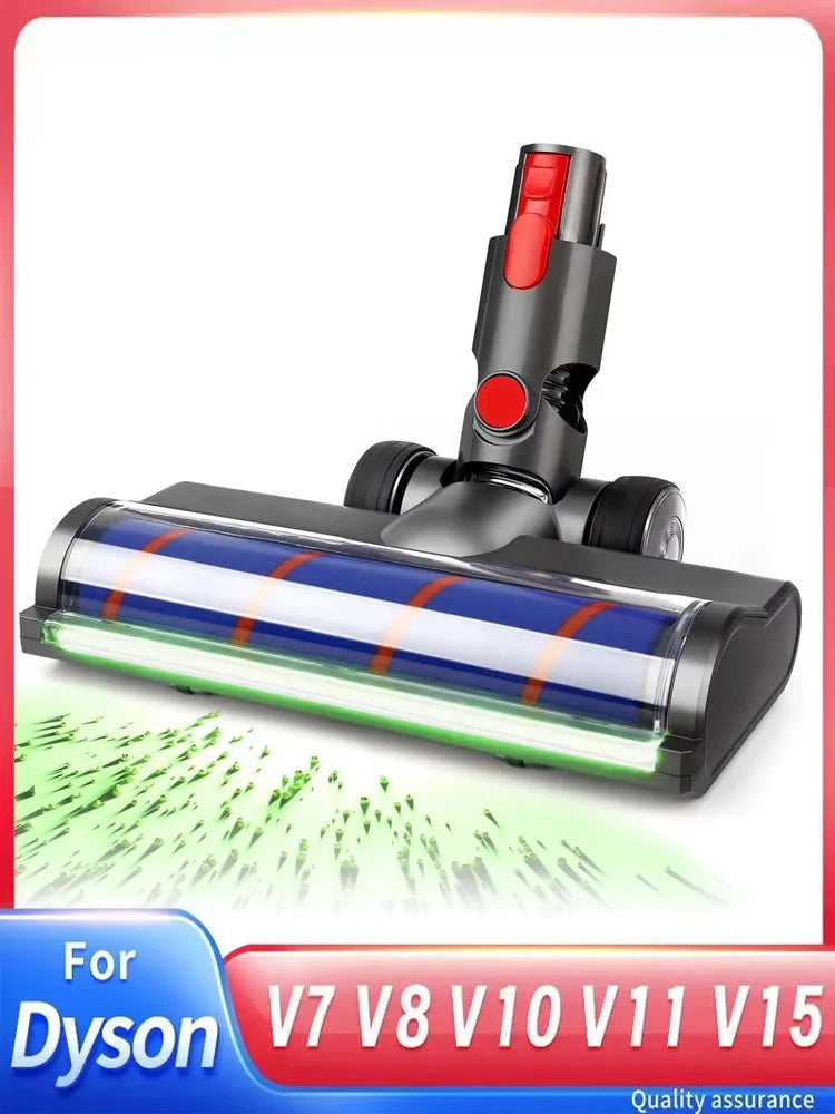 Brush Head For Dyson V7 V8 V10 V11 V15 LED Dust Detection Floor Head Replacement Vacuum Attachment For Hard Floors