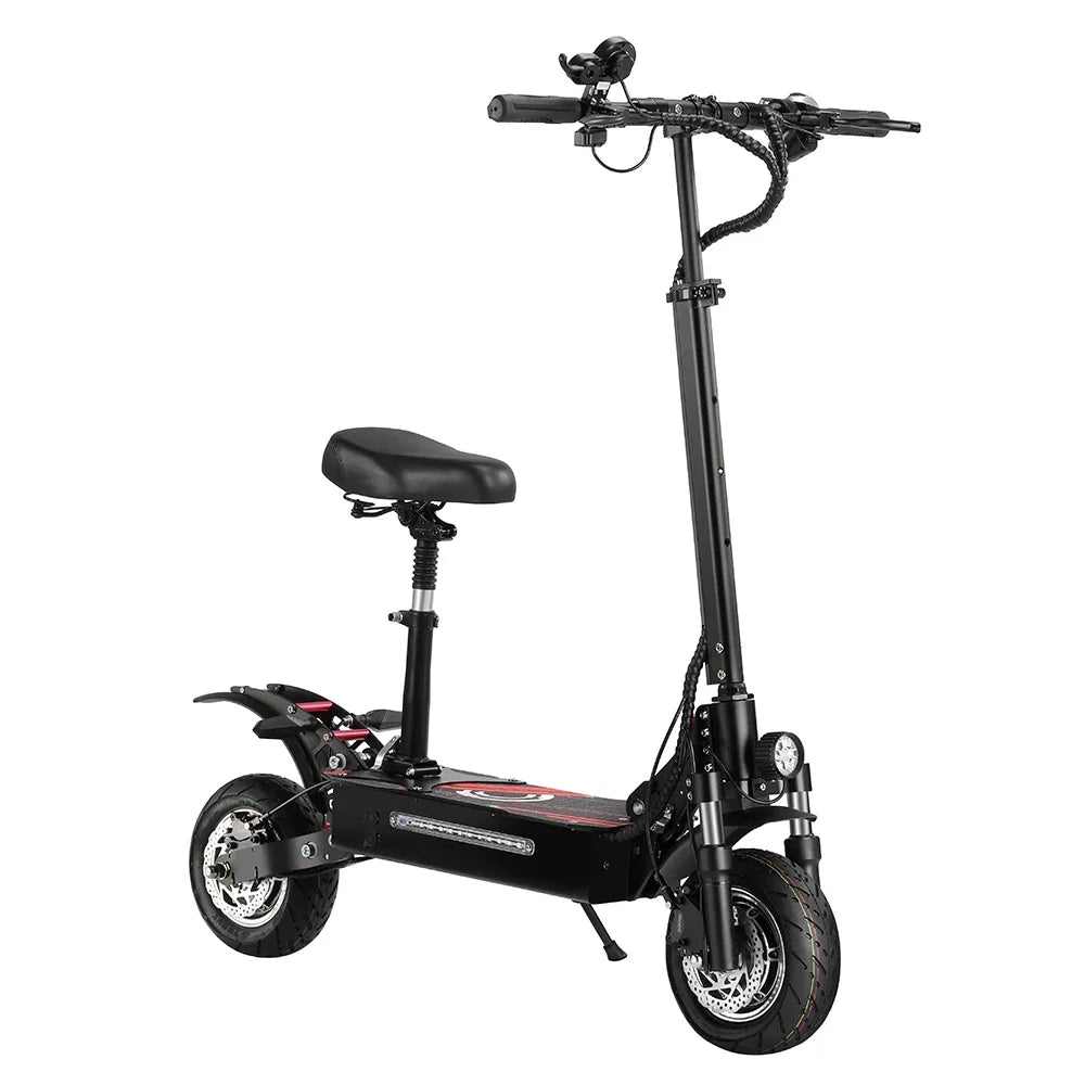 BOYUEDA Q7PRO Electric Scooter 3200W Dual Motor 52V19AH Foldable 10 Inch Tire 70KM/H Max Speed 70KM Mileage with Seat