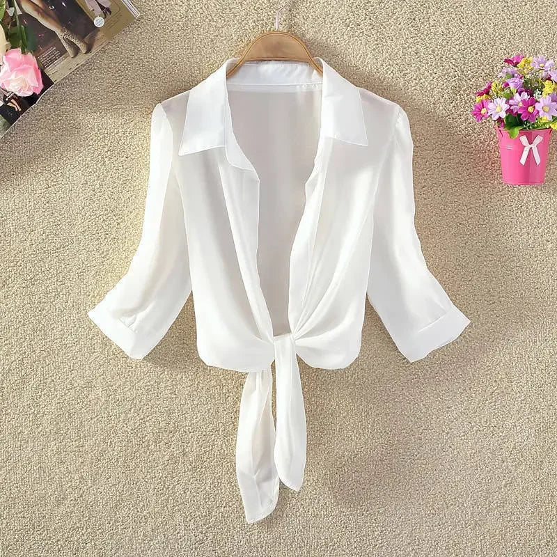 Elegant New Suit High Waist Sleeveless Slim A-line Skirt Floral Two-piece Dress Embroidery White Top Bow Belt Vintage Women Secondary image