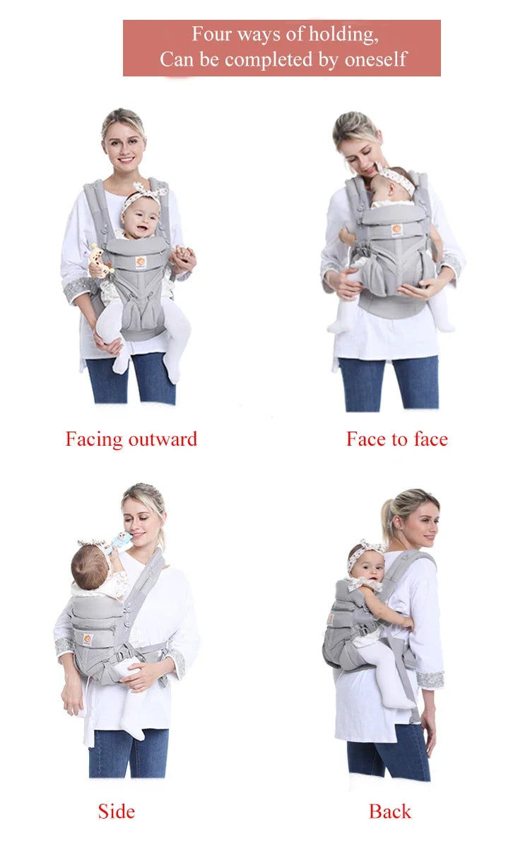 Egobaby Omni Breeze Baby Carrier All Carry Positions Breathable Mesh with Enhanced Lumbar Support & Airflow (7-45 Lb)