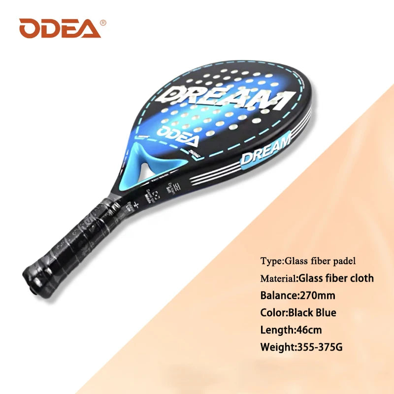 ODEA Beach Tennis Racket Full Carbon Fiber Rough Surface Outdoor Sports Racket For Men Women Adult Senior Player 3K 18K
