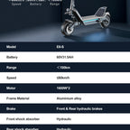 JOYOR E6-S Adult Electric Scooter 3200W Motor 60V31.5AH Battery Off-road EScooters NFC Unlock Hydraulic Brake Foldable E-Scooter