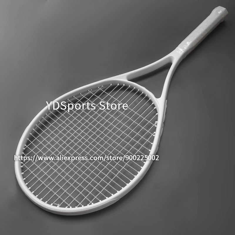 1pcs 27inch Technical Type Tennis Rackets Strung Carbon Aluminum Alloy Recreational Racquet Shockproof With Carry Bag For Adult
