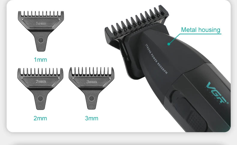 VGR Hair Clipper Professional Hair Cut Machine Face Shaver Barber Clippers Beard Trimmer Metal Trimmer for Men V-003 V-906 V-308
