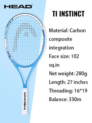 HEAD Carbon Composite Integration Tennis Racket For Beginners Men Women College Students Single Training Racquet