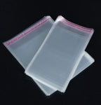 100PCS Opp Self-adhesive Transparent Plastic Bag Clothing Jewelry Packaging Self adhesive Biscuit Candy Packaging Cellophane Bag