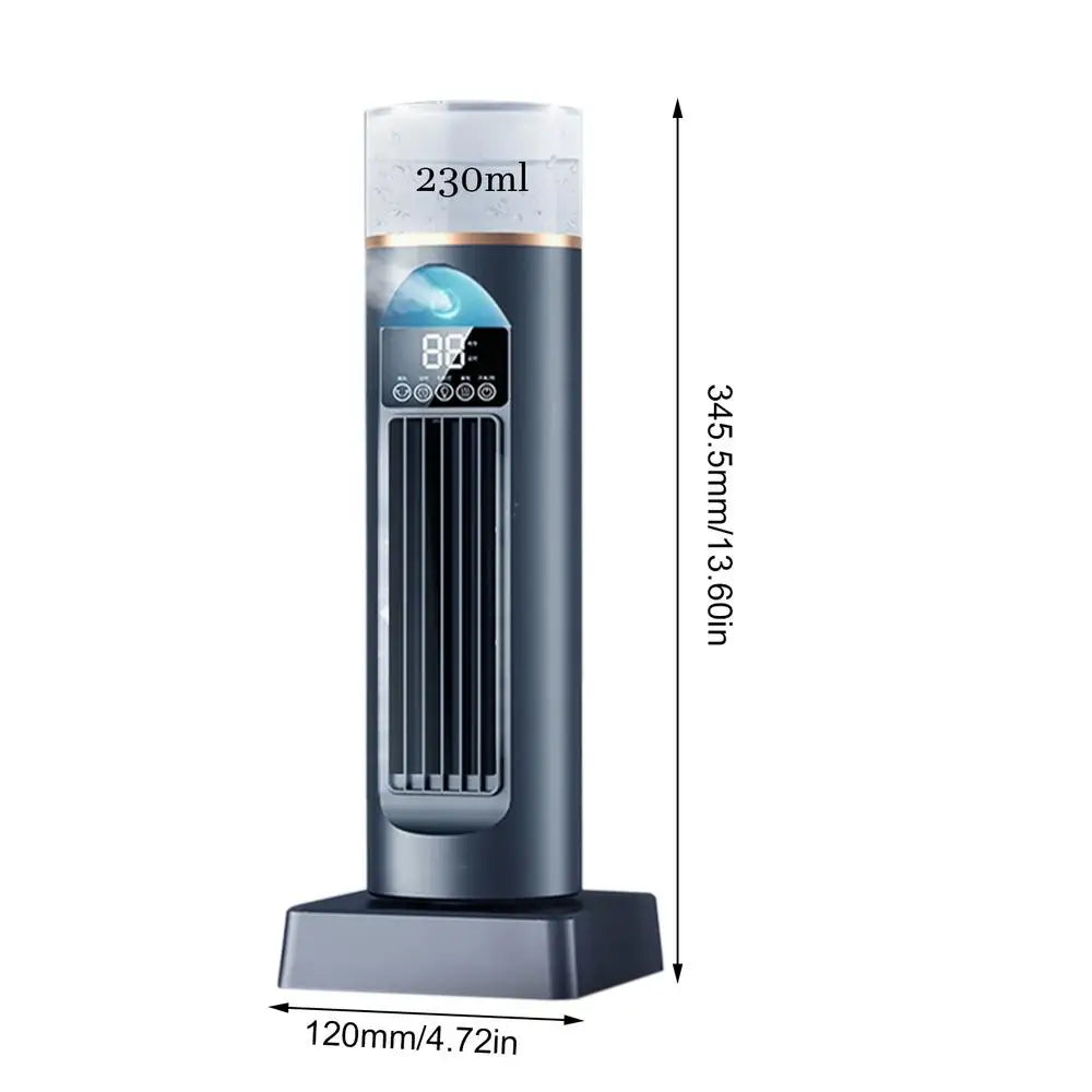 NEW Cold Air Fan Cool Air Fan Persona Air Conditioner Adjustable Speeds Humidifier Cool Gadgets with Timer & Remote