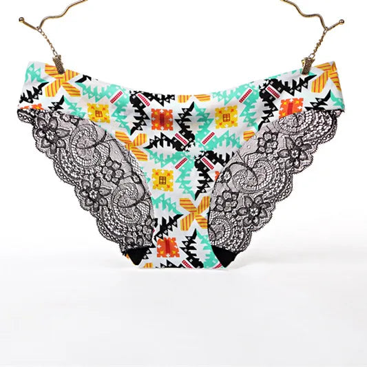 Woman Lace Panties Sexy Transparent Panty Low-Rise Cotton crotch Briefs Plus Size Ladies Underwear Intimates New Hot Sale