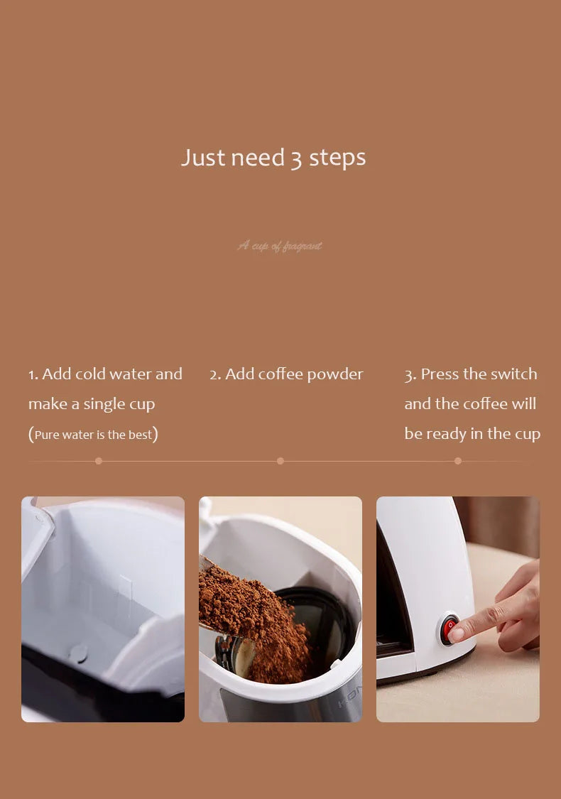 Home Drip Coffee Maker Multifunctional Coffee Tea Brewing Machine Small Office Americano Coffee Tea Maker