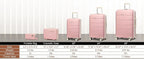 Joyway Travel Luggage Sets, Stylish Carry On Checked Suitcase Set,Sturdy Durable Scratch-resistant,TSA Lock,Spinner Wheels