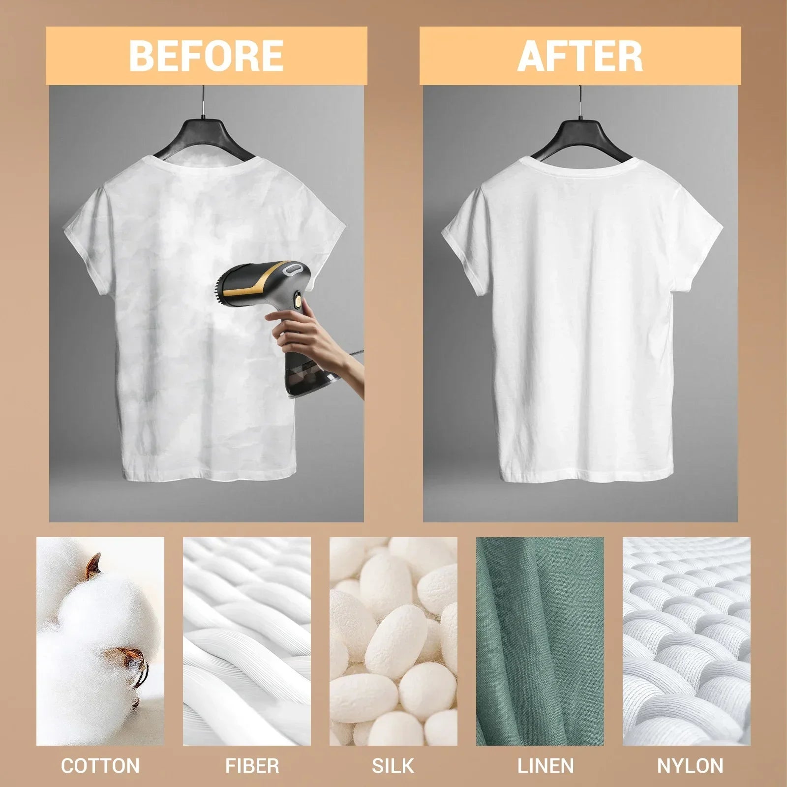 Handheld Garment Steamer 1300W Electric Household Fabric Steam Iron 220V Portable Vertical Fast-Heat for Clothes Ironing 350ml
