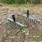 Weeding Hoe Rake 4/7/9/12 Teeth Farm Tool Weeding Scarifier Artifact Agricultural Nail Harrow Carbon Steel Garden Weeding Tools
