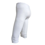 Elastic High Waist Sporty Women Clothing Skinny Pants Elastic Quick Dry 3/4 Sports Leggings Short Trousers Casual Solid Summer