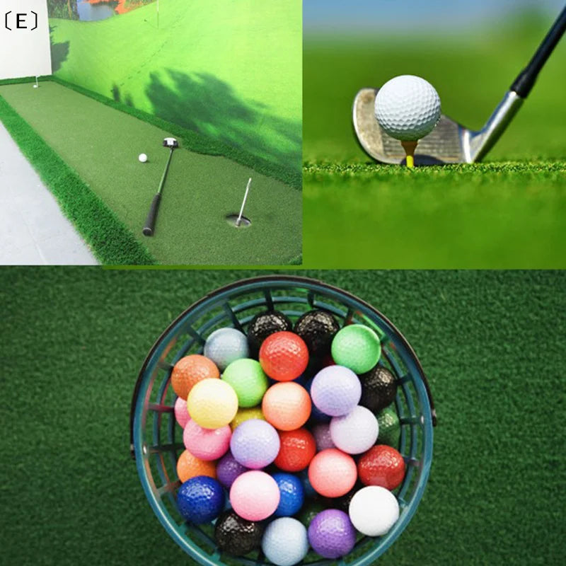 〔E〕10pcs Indoor golf ball golf practice balls golf light ball have hole Golf Traini〔Winter5〕
