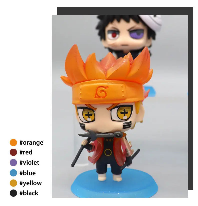 Anime Naruto Action Figure Naruto Sasuke Kakashi Itachi Model Toys Desktop Ornament Decoration Gift Boy Girl