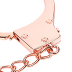 DUTRIEUX Stainless Steel Handcuffs Adjustable Fetish Restraints BDSM Bondage Alloy Lock Hand Ankle Cuffs Set Sex Toys For Couple
