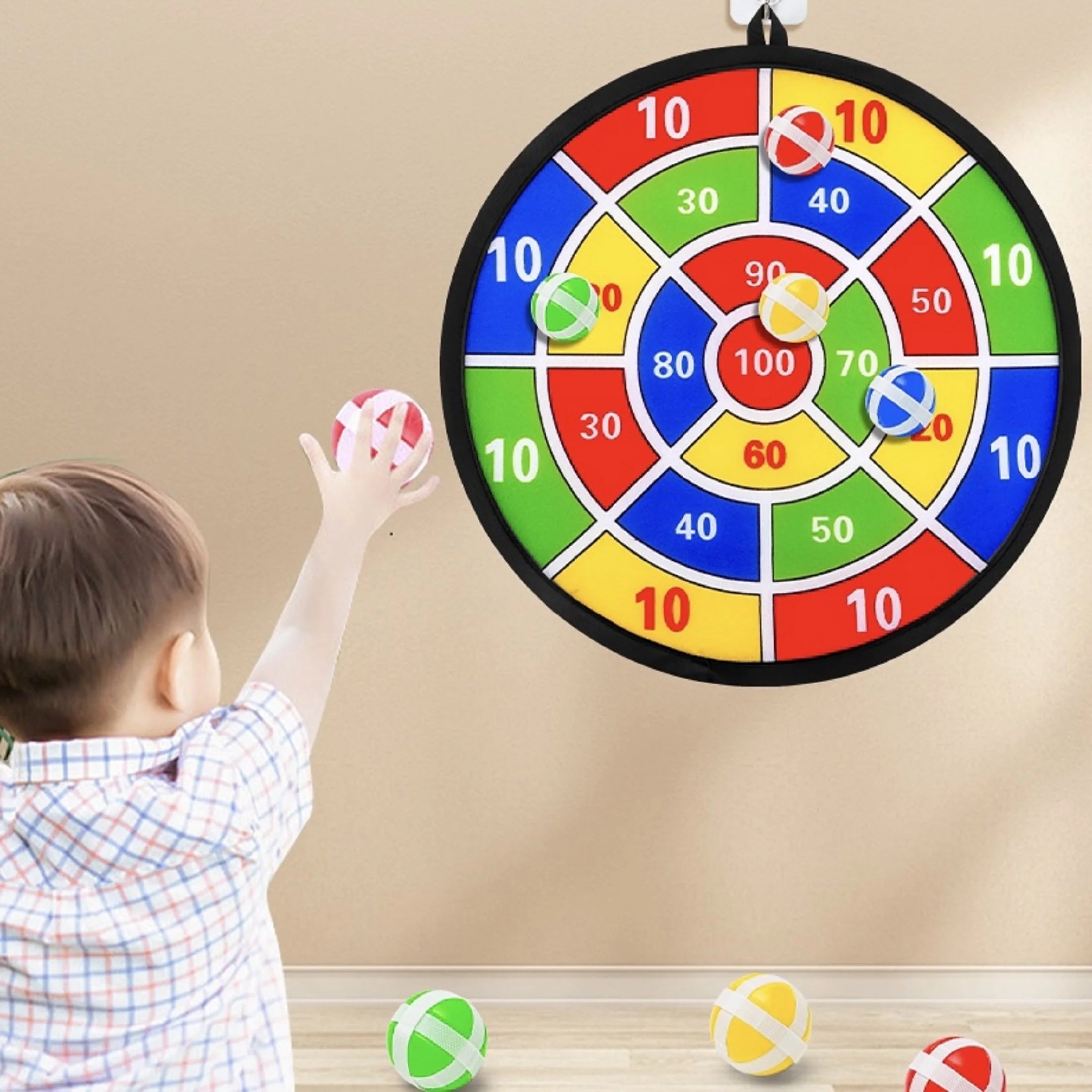 66cm/73cm Children's large dart board game set, foldable dart board,convenient for indoor and outdoor playing. New Year's gift Main image