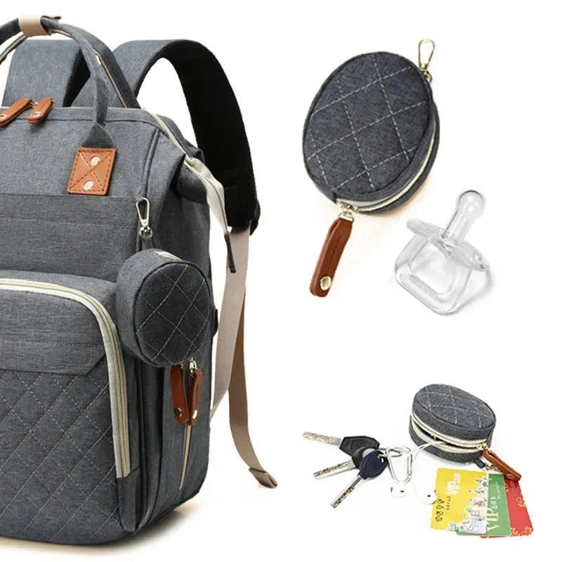USB Mummy Bag Diaper Bag Baby Care Large Capacity Mom Backpack Mummy Maternity Wet Bags Waterproof Baby Pregnant Nappy Backpack