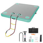 Inflatable Float Air Mattress Ladder+Rope+Pump Water Sports Gear Floating Mat Dock Platform for Lake/Island/Swimming Pool