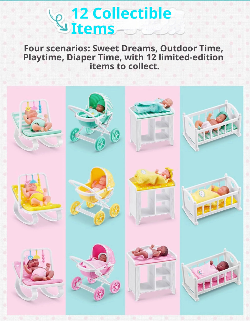 Zuru 5 Surprise My Mini Baby Miniature Baby Dolls Collectible Mystery Blind Egg 12 Styles To Collect In Stock Toy Gift For Kids